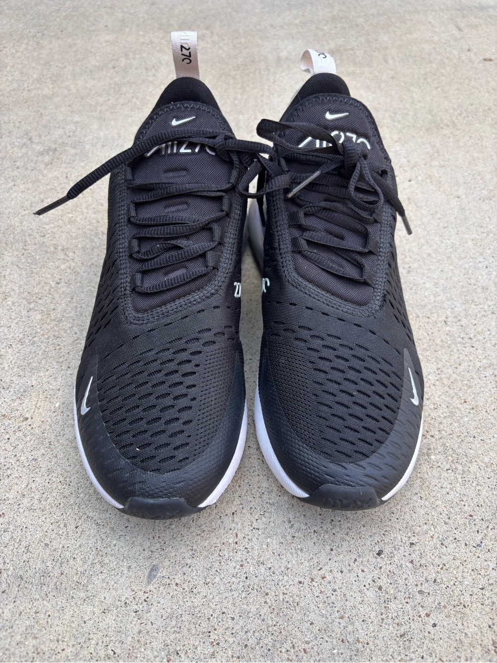 Nike Black/White Air Max 270 Athletic Sneakers - Picture 2 of 8